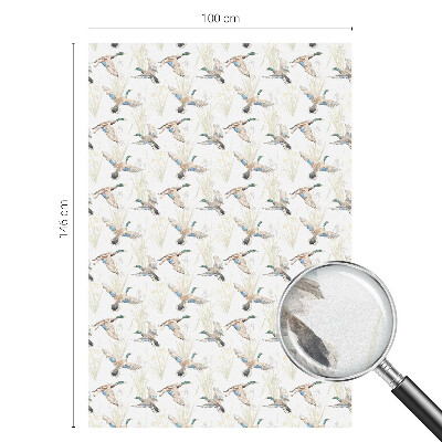 Vinilo para ventanas motivo vitral Aves naturaleza