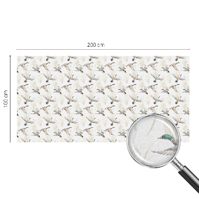 Vinilo para ventanas motivo vitral Aves naturaleza