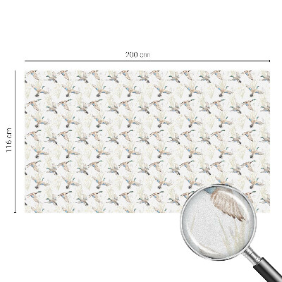 Vinilo para ventanas motivo vitral Aves naturaleza