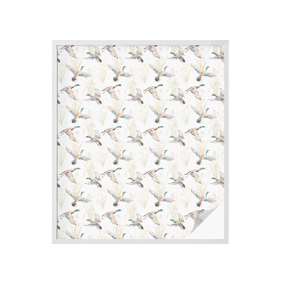 Vinilo para ventanas motivo vitral Aves naturaleza