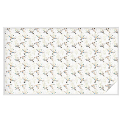 Vinilo para ventanas motivo vitral Aves naturaleza