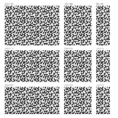 Vinilo para cristales opaco decorativo ilusiones geométricas