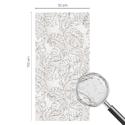 Vinilo ventana privacidad Adorno vegetal