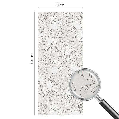 Vinilo ventana privacidad Adorno vegetal