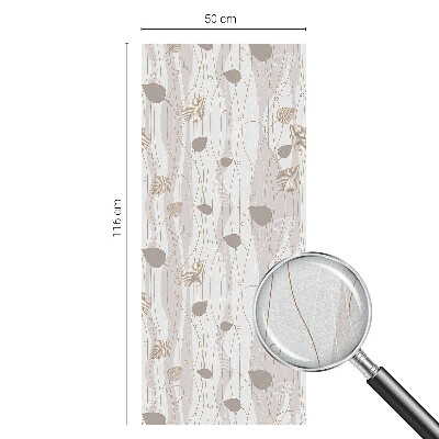 Vinilo para cristales efecto vitral Hojas elegantes