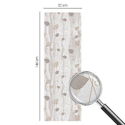 Vinilo para cristales efecto vitral Hojas elegantes