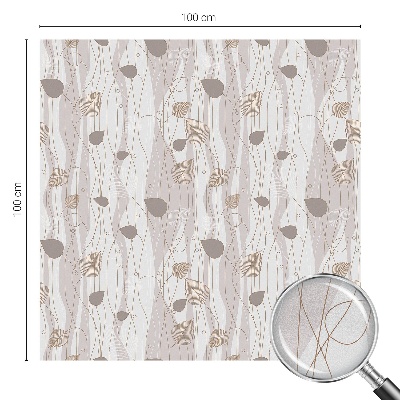 Vinilo para cristales efecto vitral Hojas elegantes