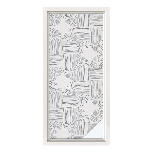 Vinilo para cristales efecto vitral Simetría pacífica