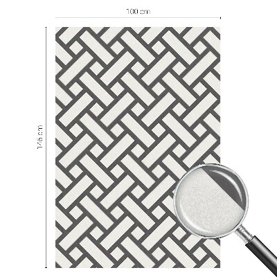 Vinilo para ventanas motivo vitral Rectángulos entrelazados