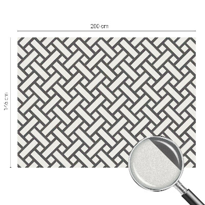 Vinilo para ventanas motivo vitral Rectángulos entrelazados