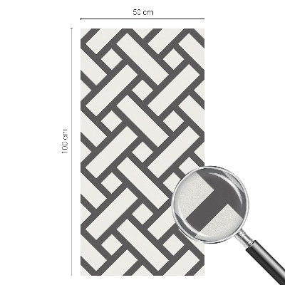 Vinilo para ventanas motivo vitral Rectángulos entrelazados