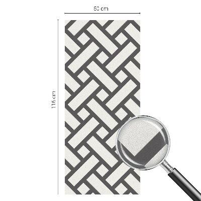 Vinilo para ventanas motivo vitral Rectángulos entrelazados