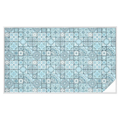 Vinilo ventana privacidad Azulejos azules