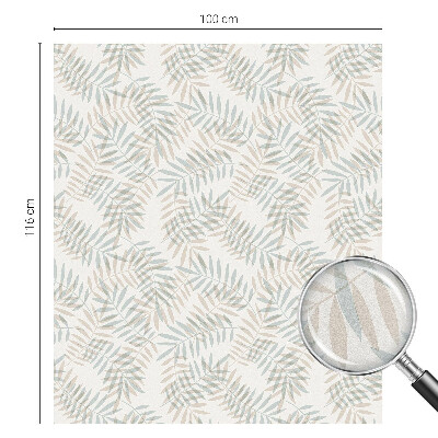 Vinilo para ventanas motivo vitral Elegancia frondosa