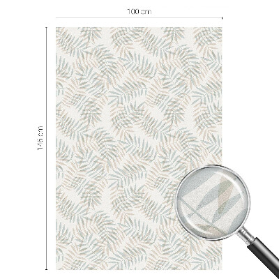 Vinilo para ventanas motivo vitral Elegancia frondosa