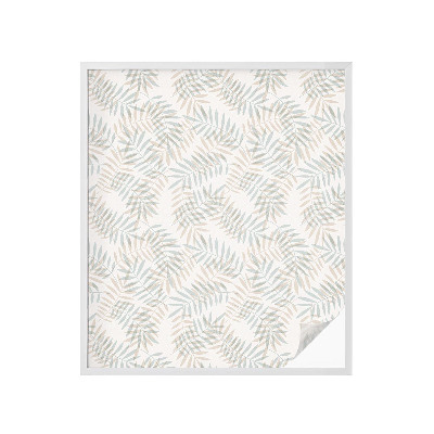 Vinilo para ventanas motivo vitral Elegancia frondosa