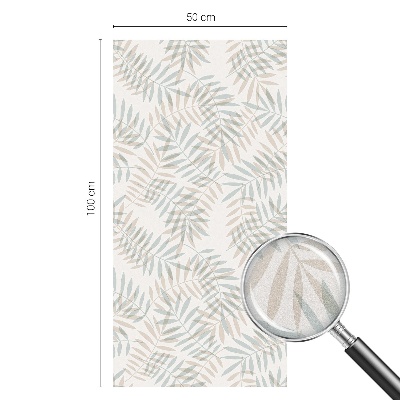 Vinilo para ventanas motivo vitral Elegancia frondosa