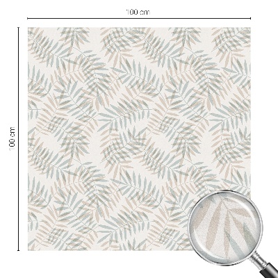 Vinilo para ventanas motivo vitral Elegancia frondosa