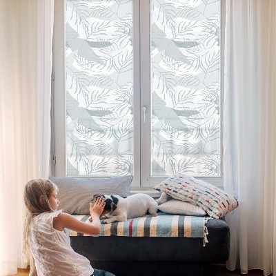 Vinilo para cristales opaco decorativo Hojas sutiles