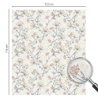 Vinilo para cristales efecto vitral Flores de armonía