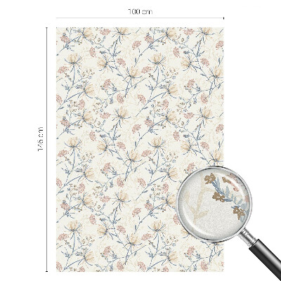 Vinilo para cristales efecto vitral Flores de armonía