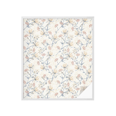 Vinilo para cristales efecto vitral Flores de armonía