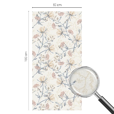 Vinilo para cristales efecto vitral Flores de armonía