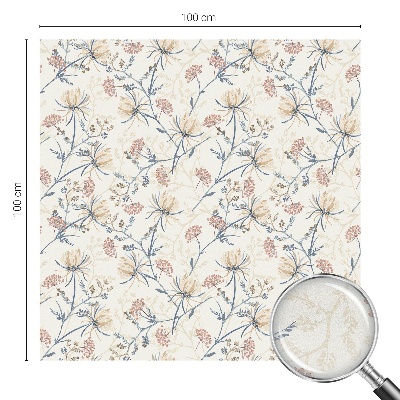 Vinilo para cristales efecto vitral Flores de armonía