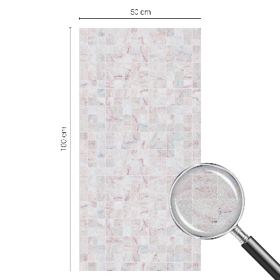 Vinilo ventana privacidad mosaico de piedra