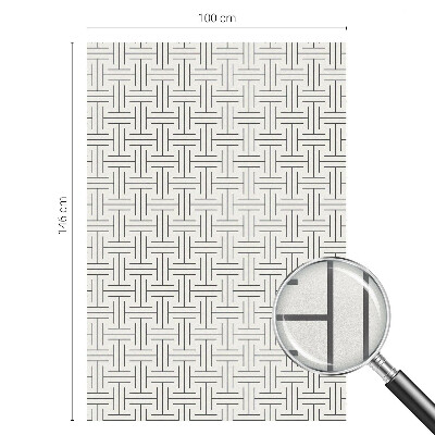 Vinilo para ventanas motivo vitral Trenza simétrica