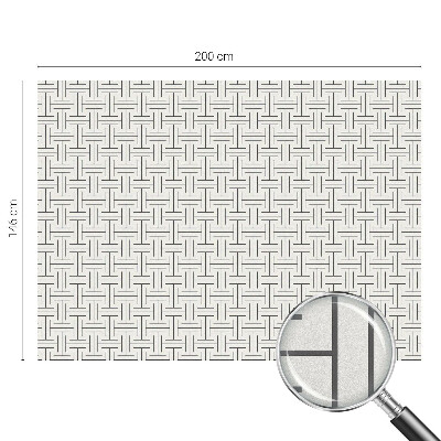 Vinilo para ventanas motivo vitral Trenza simétrica