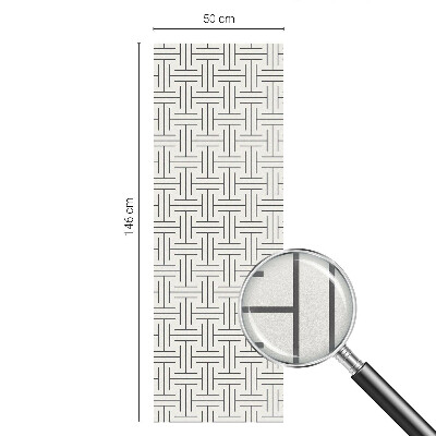 Vinilo para ventanas motivo vitral Trenza simétrica