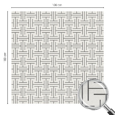 Vinilo para ventanas motivo vitral Trenza simétrica