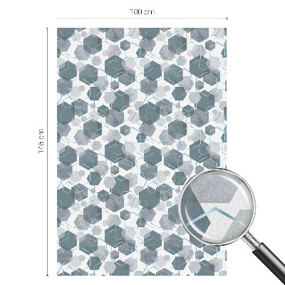 Vinilo ventana privacidad hexágonos geométricos