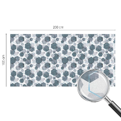 Vinilo ventana privacidad hexágonos geométricos