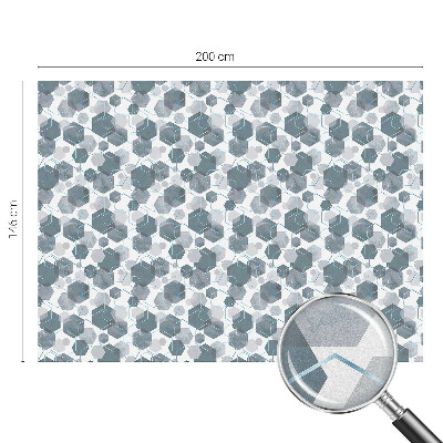 Vinilo ventana privacidad hexágonos geométricos