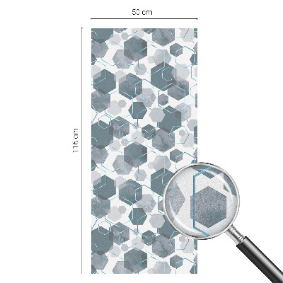 Vinilo ventana privacidad hexágonos geométricos