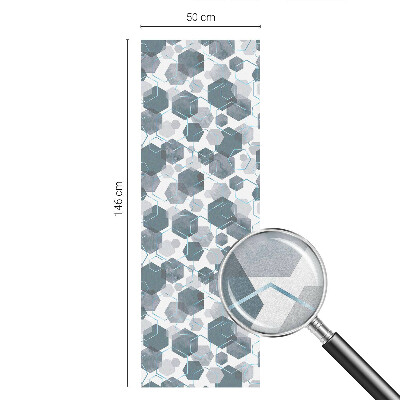 Vinilo ventana privacidad hexágonos geométricos