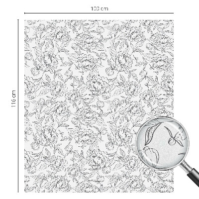 Vinilo para ventanas motivo vitral Motivo floral