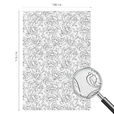 Vinilo para ventanas motivo vitral Motivo floral