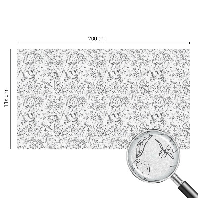 Vinilo para ventanas motivo vitral Motivo floral