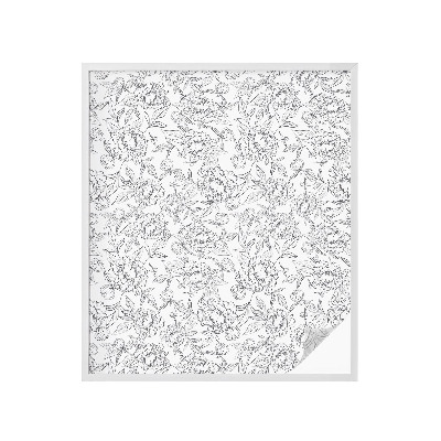 Vinilo para ventanas motivo vitral Motivo floral