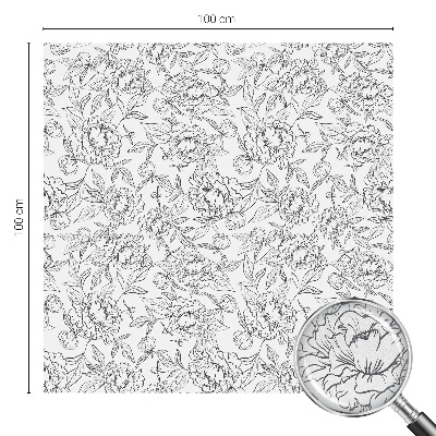 Vinilo para ventanas motivo vitral Motivo floral