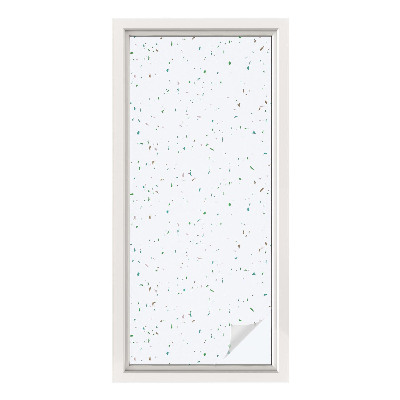 Vinilo para ventanas motivo vitral Elementos dispersos