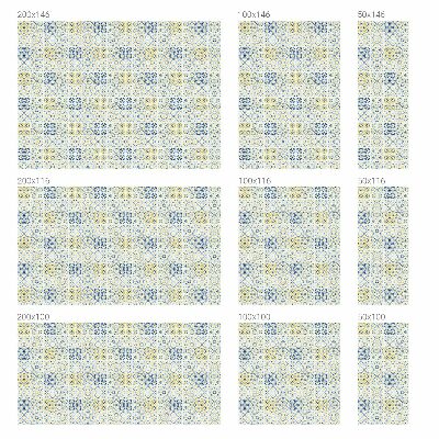 Vinilo para cristales opaco decorativo Azulejos clásicos