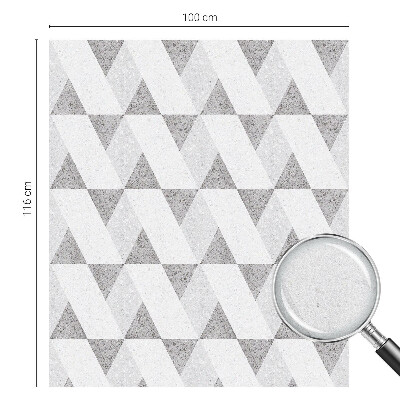 Vinilo para cristales efecto vitral Triángulos grises