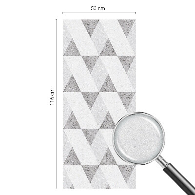 Vinilo para cristales efecto vitral Triángulos grises