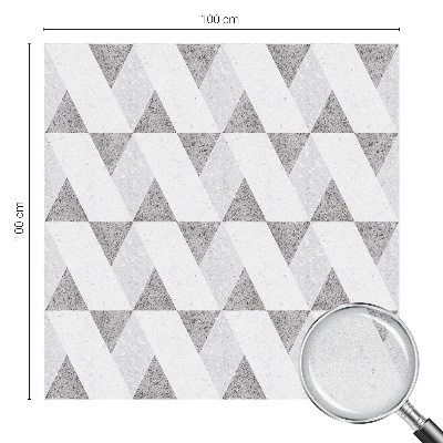 Vinilo para cristales efecto vitral Triángulos grises