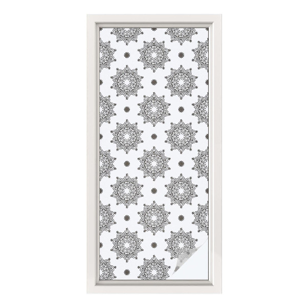 Vinilo para cristales opaco decorativo Rosetas clásicas