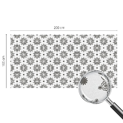 Vinilo para cristales opaco decorativo Rosetas clásicas